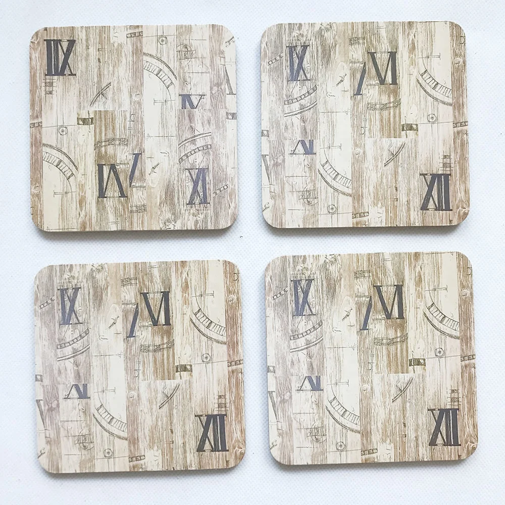 Customised Handmade Eco-Friendly Square Coaster Packaging Heat Resistant for Home Kitchen Decoration