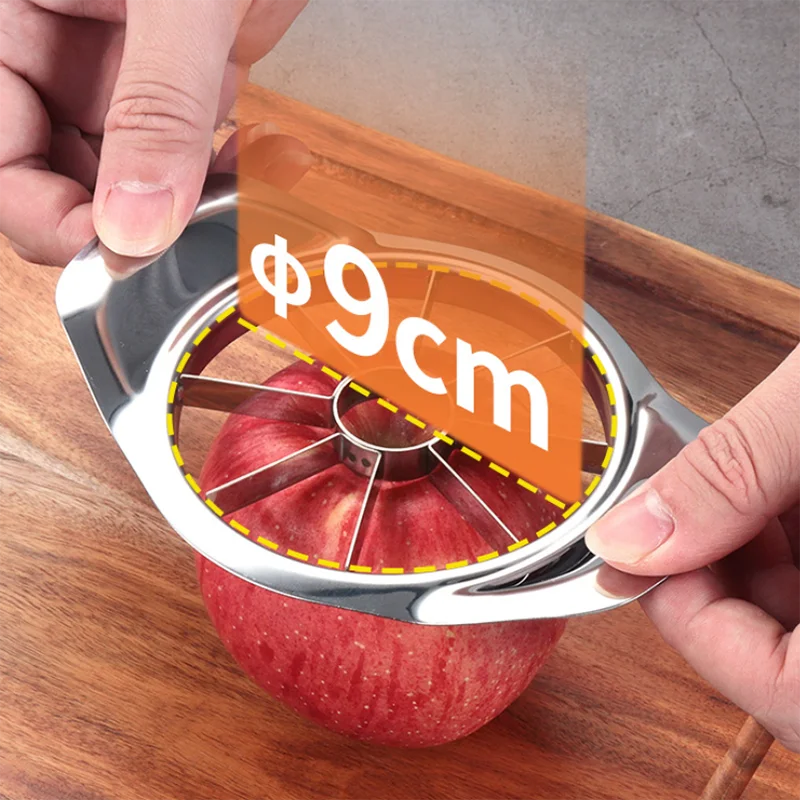 Heavy Duty Stainless Steel apple Slicer Coring apple Core Remove Slicer Machine apple Corer Tool with 8 sharp Blades