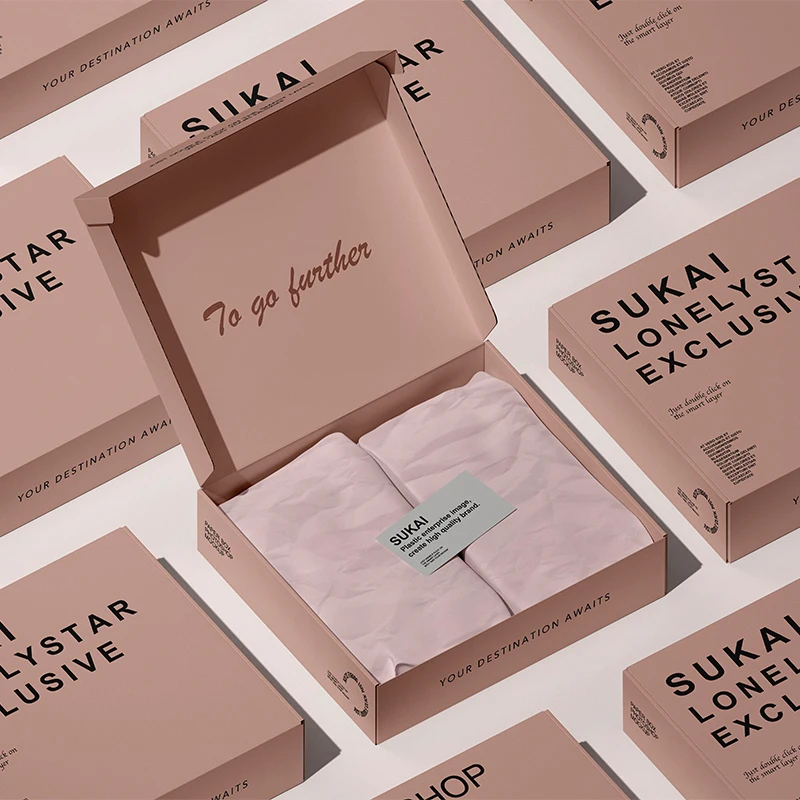 Wholesale Custom Printing Cardboard Clothing Express Postal Pink Packaging Clothes Mailer Corrugated Shipping Boxes With Logo