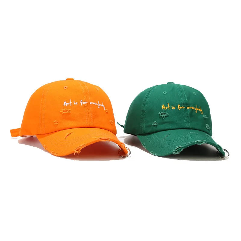 2023 New Female Embroidered Hoop Fashion Cool Street Baseball Cap Outdoor Korean Hip Hop Cap