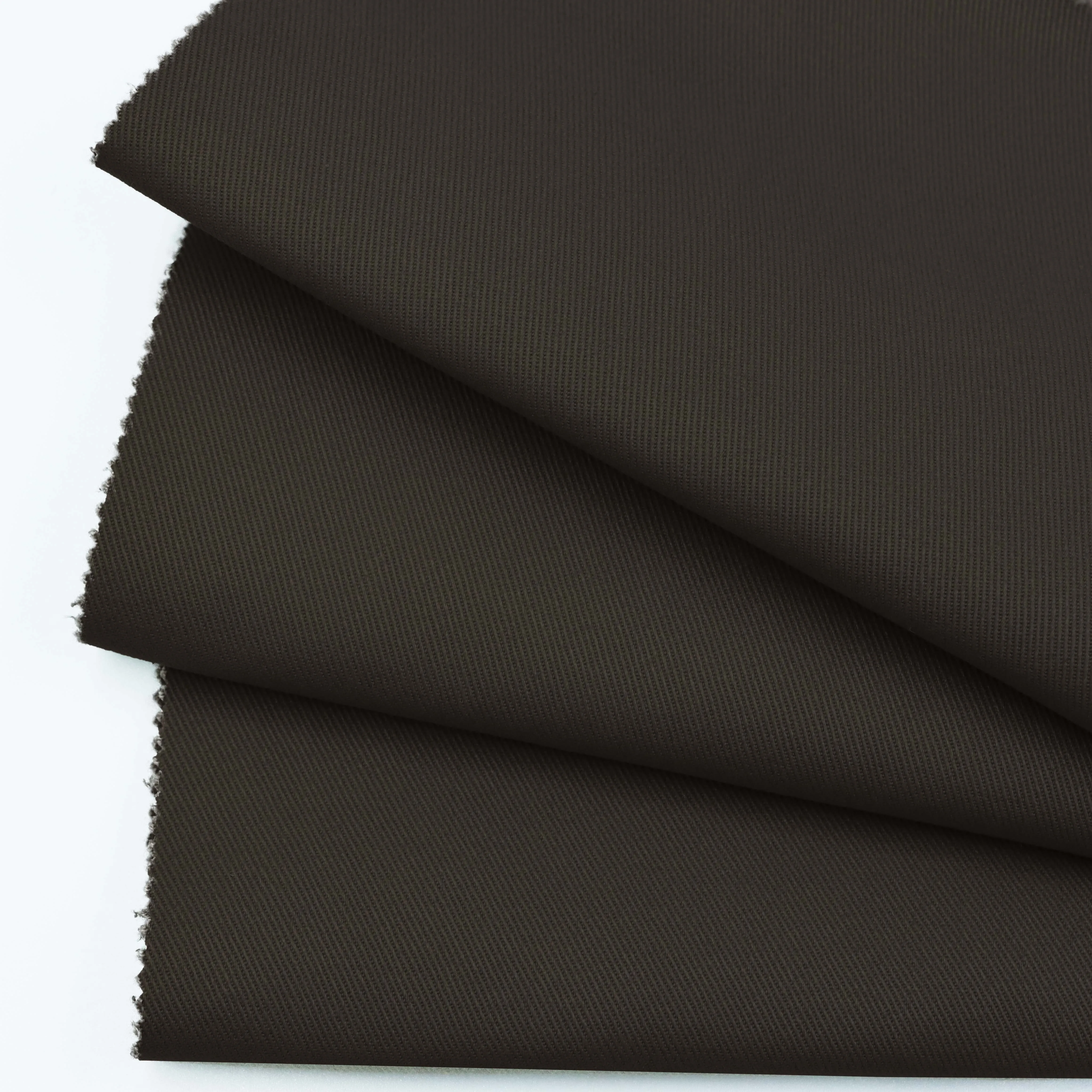 China Manufacturer Thickened Winter Business Twill 98% Cotton 2% Spandex Fabric Material