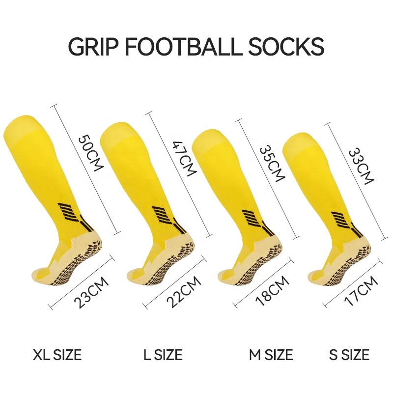 LINGTU custom non slip sole professional football socks for adults