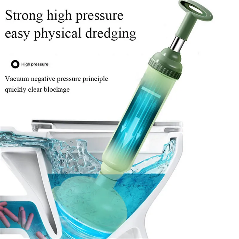 Многофункциональный вакуумный Плунжер для унитаза, силиконовые супер-присоски, быстроразборный бытовой Плунжер для канализации туалета