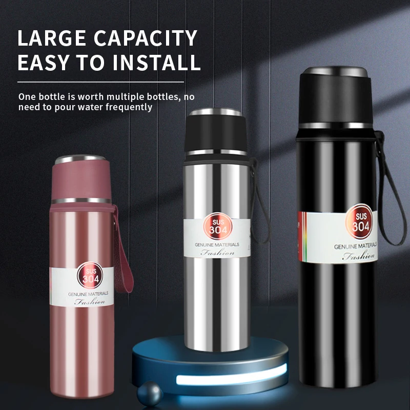 IMOGY 304 Food Grade Stainless Steel Insulated Thermos Cup Logo Design Sports Hot & Cold Water Bottle with Thermal Feature