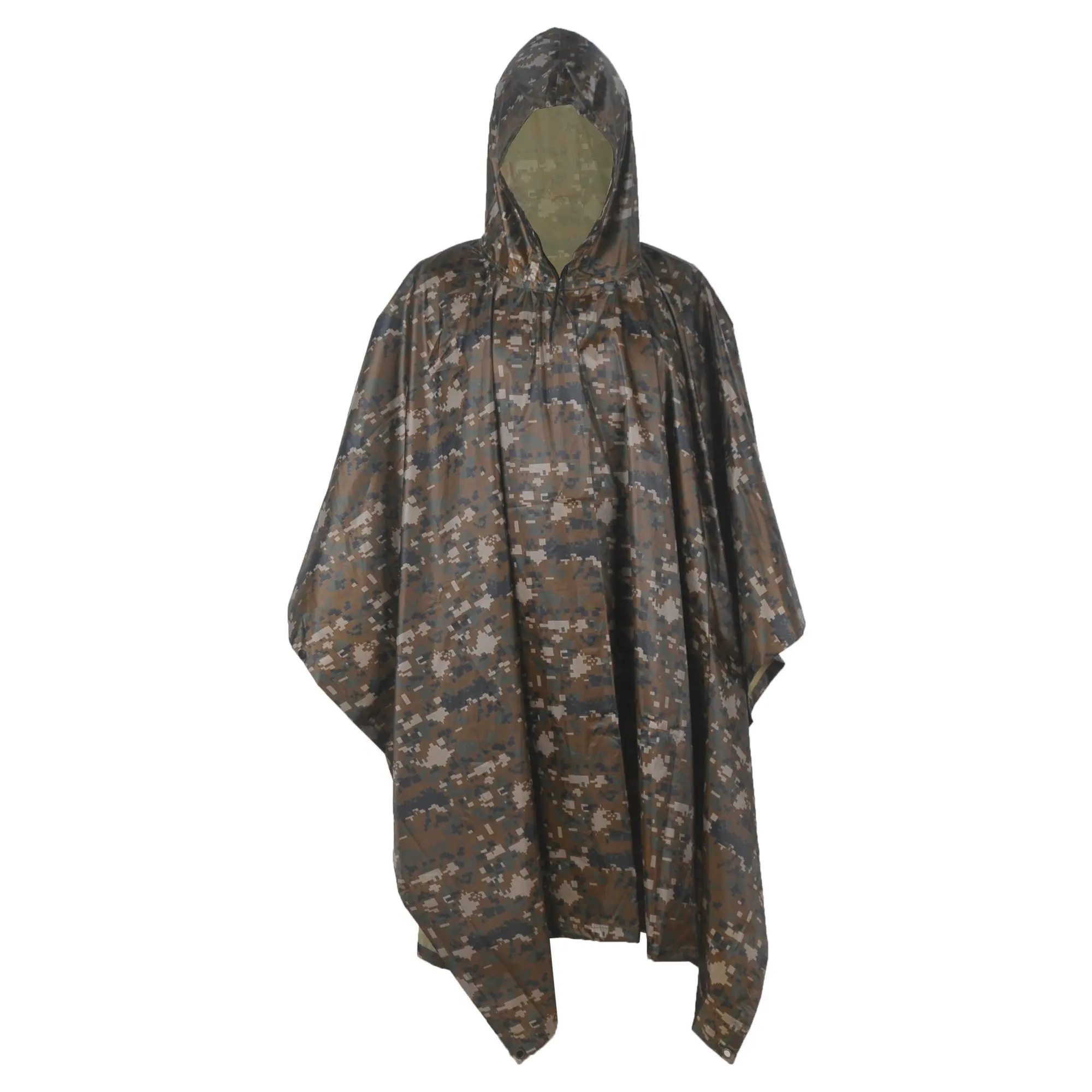 factory supplied camping Portable foldable camouflage Reuse comfort raincoat waterproof raincoats