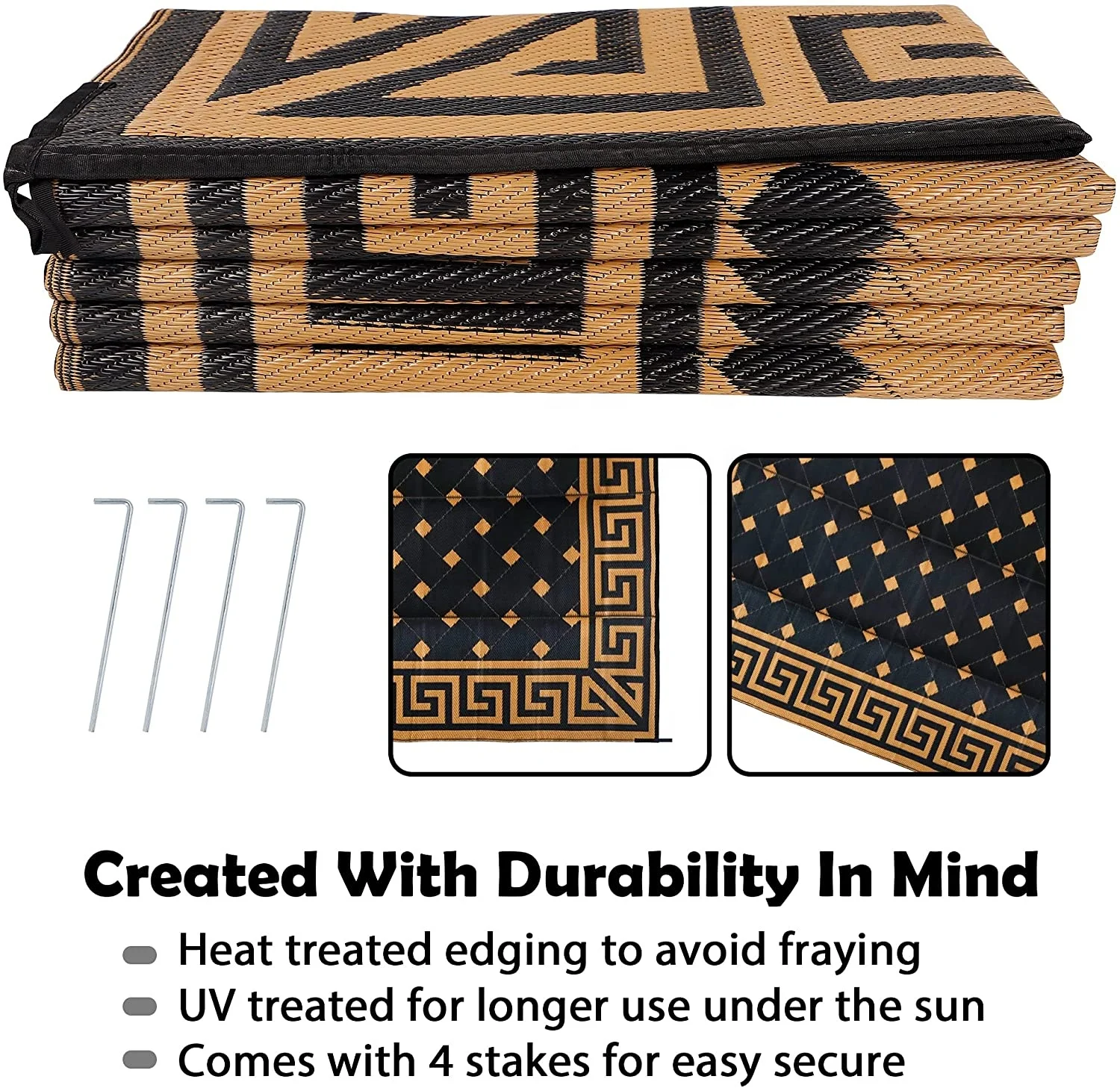 Outdoor Use Rug and Carpets Modern Design Outdoor Rectangle Geometric Customized Color