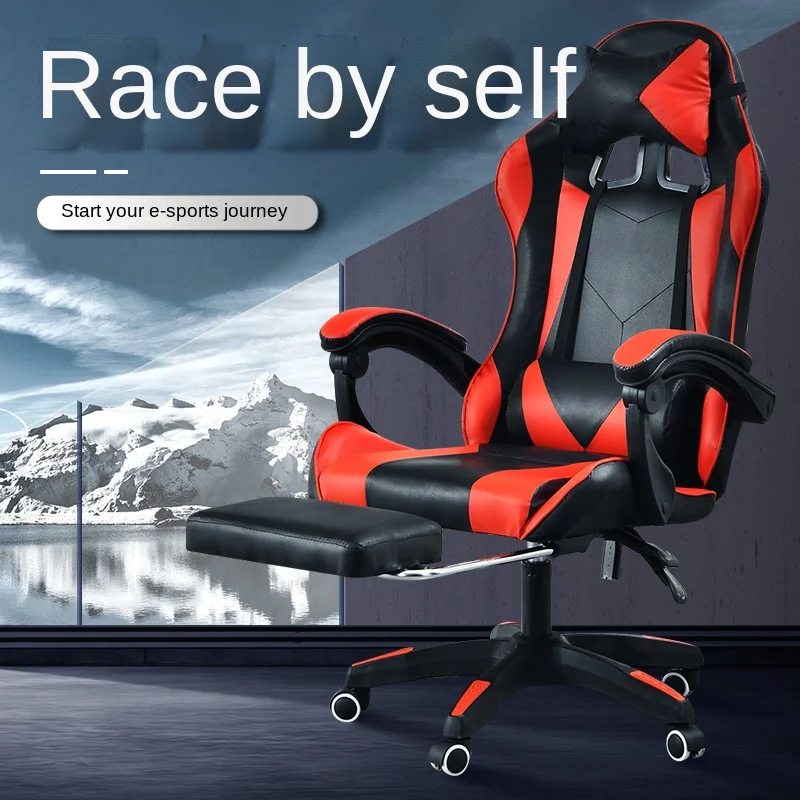 PU Leather Scorpion Pro Black and Red Office Gamer Gaming Chair for Computer PC Game