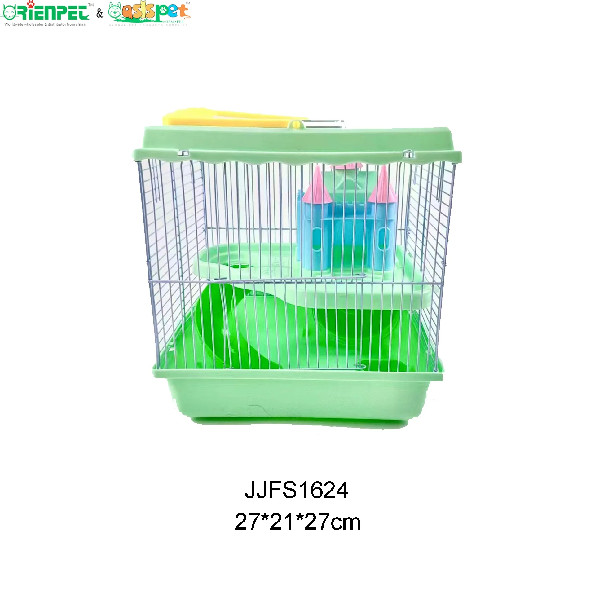 ORIENPET & OASISPET New Demon Immortal Castle design Pet Wire Hamster cage 2 layers JJFS1624 Pet cage Products