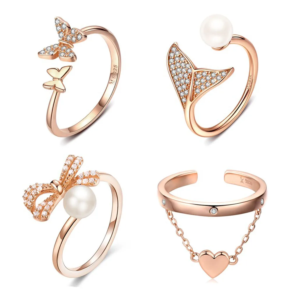 Vintage Style 925 Sterling Silver Free Size Finger Rings  Adjustable Ring