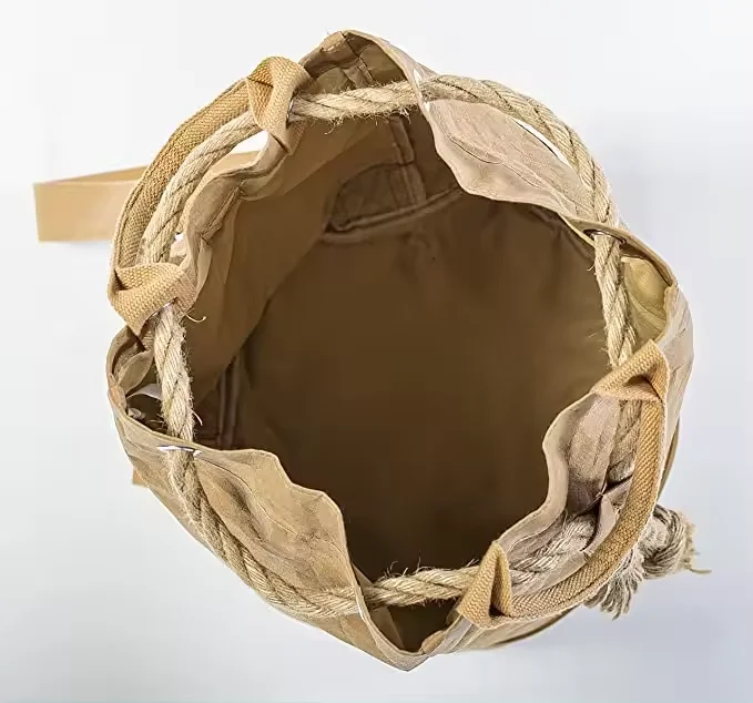 Washable Kraft Paper Backpack Drawstring Bag Waterproof Paper Daypack Large Compartment power rangers backpack Drawstring Bag