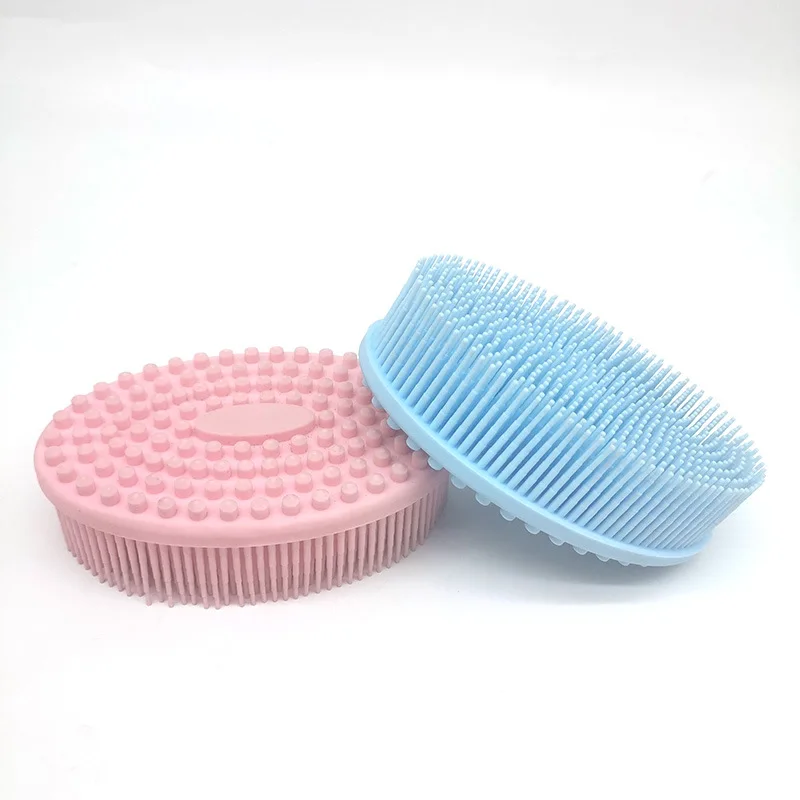 Baby Silicone Shower Bathing Brush Kids Exercise Body Cleaner Silicon Massage Bathing Brush