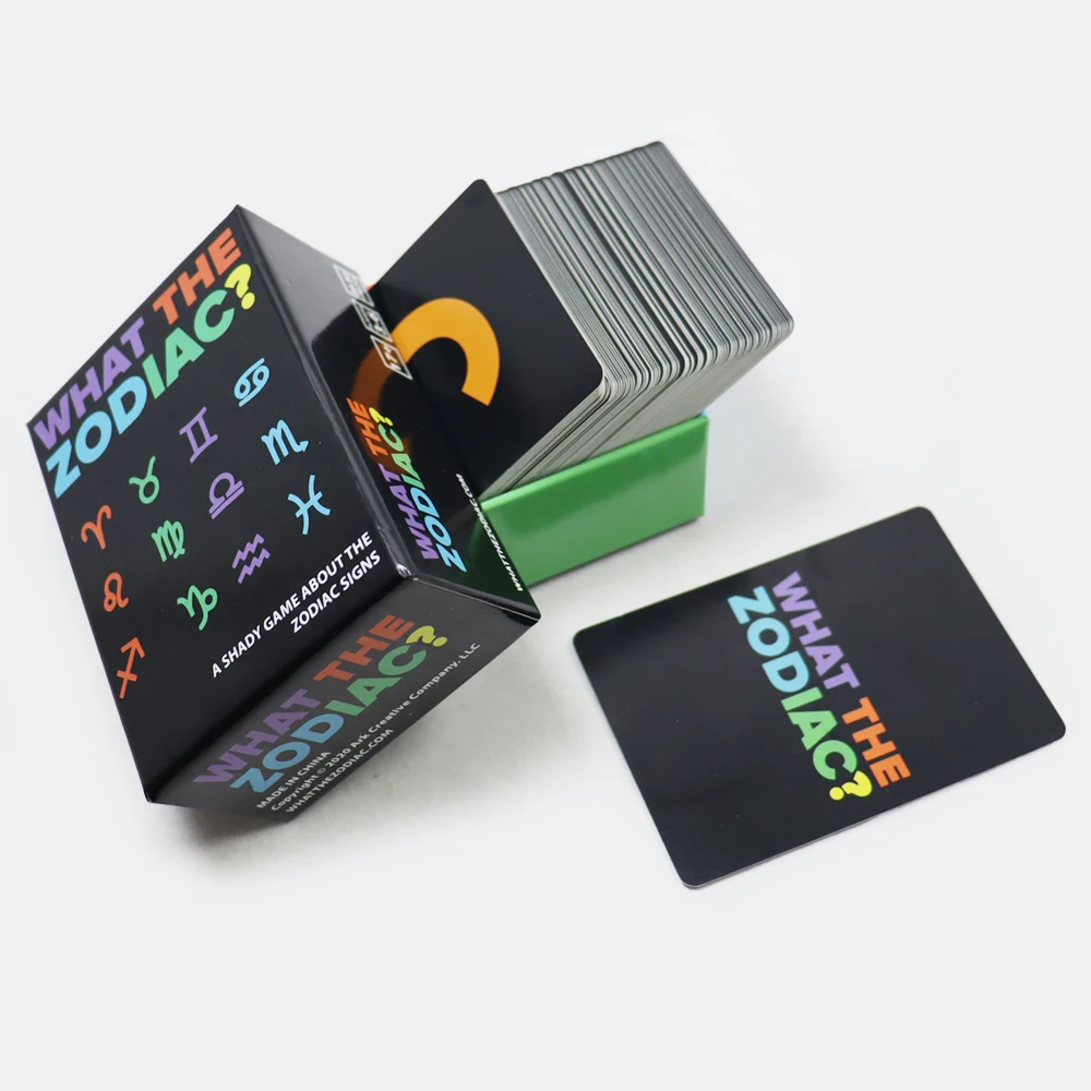 Manufacture Printed Couples Adult Zodiac Matching Games Drinking Cards Deck Custom Funny Truth Or Dare Card Game