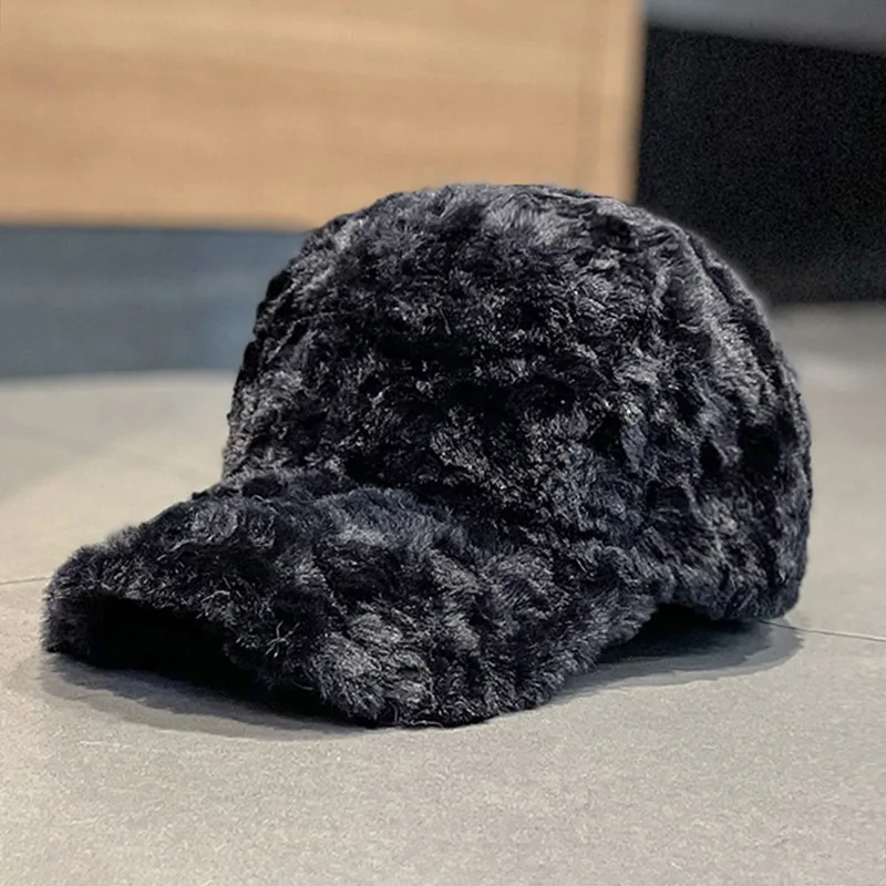 Шапка из овечьей шерсти в Корейском стиле Осень-зима простая повседневная Толстая теплая Бейсболка японском