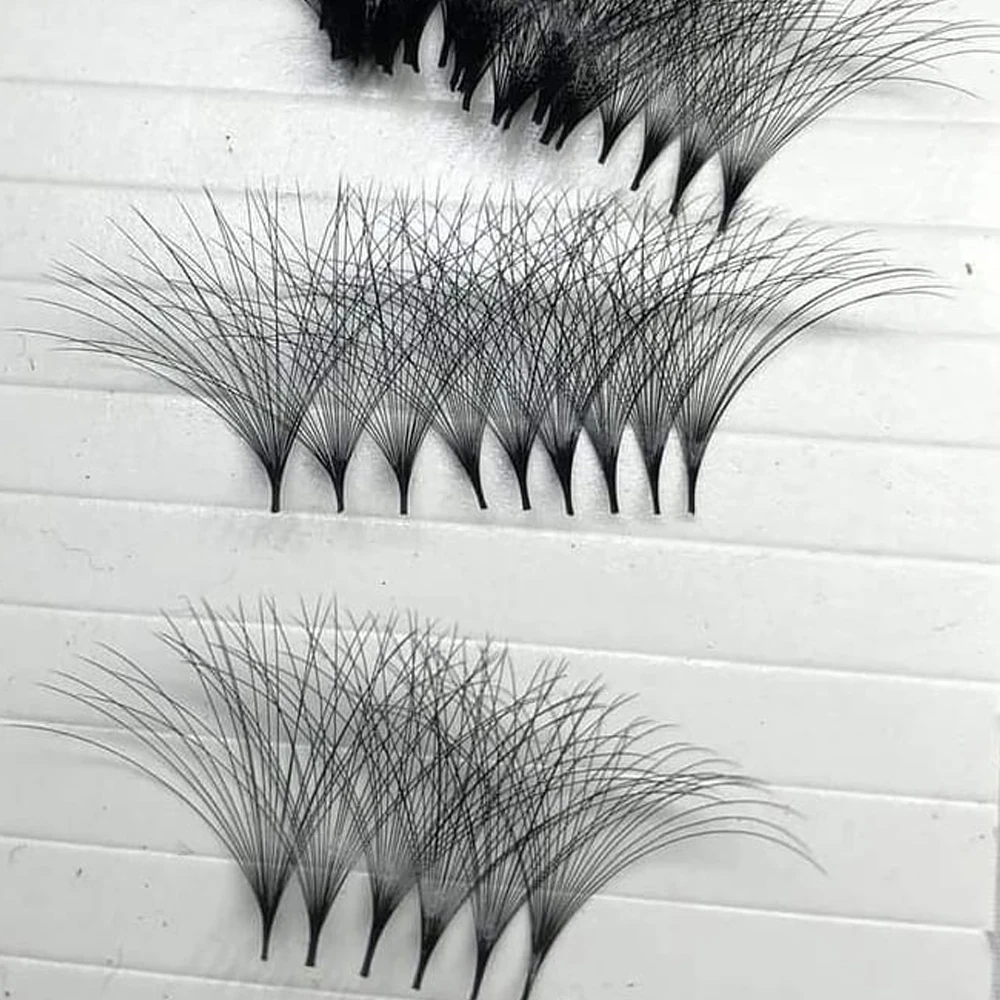 Loose Pre Made Fans Eyelash Extension Korea 300-500 1000 0.05 0.07 0.10 Premade Volume Fans Loose Premade Volume Fans Lashes
