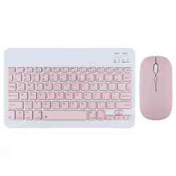 New Arrival Candy Color Wireless Keyboard Mouse Combos Portable Design Standby For iPad mobile phone