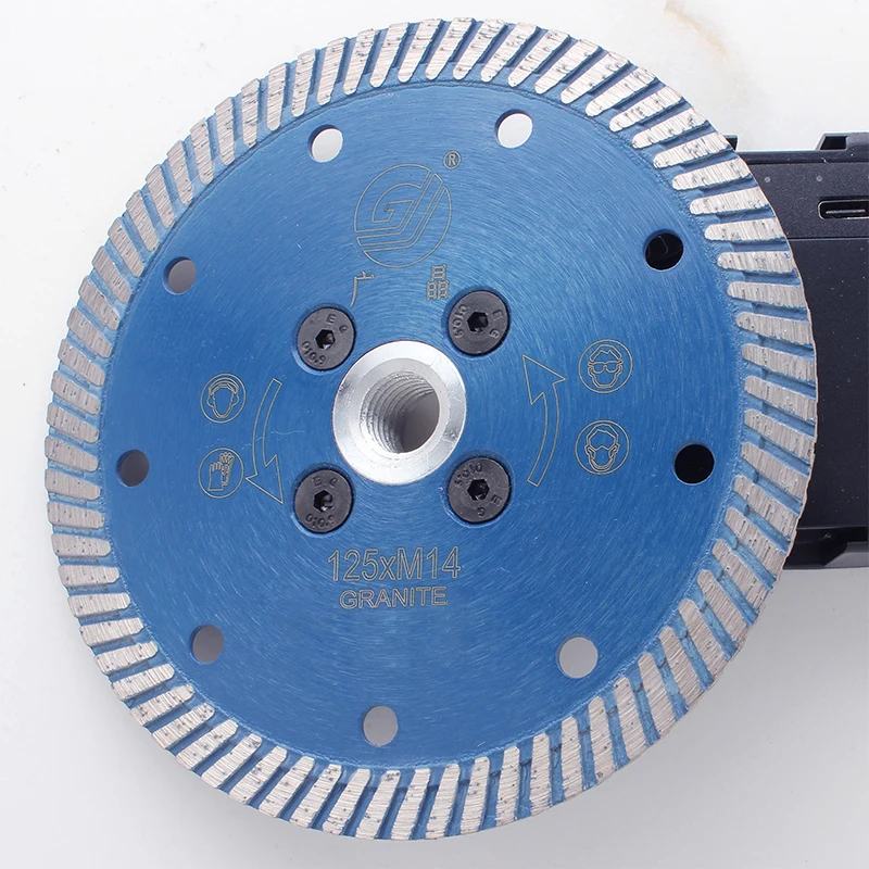 New Customization 5 Inch 125mm Diamond Corrugated Saw Blade Ceramic Tile Diamond Disc Saw Blade