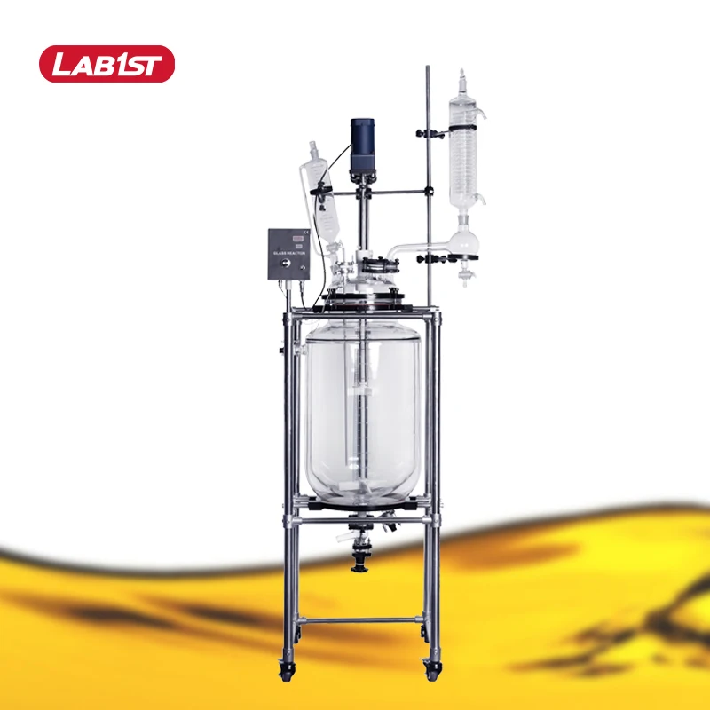 Mini 30 L 2l 5l 10l 30l 50l 100l 200l 5 50 100 Liter Lab Pilot Scale Chemical Laboratory Decarboxylator Heated Glass Reactor
