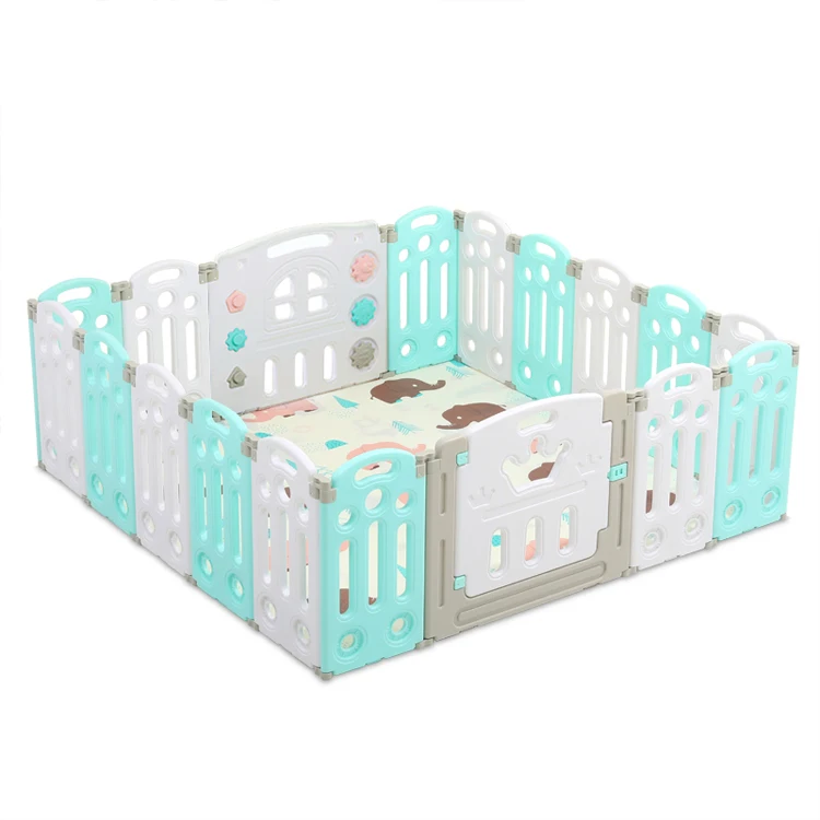 
Hot sell multifunctional Collapsible new design safety Kids plastic indoor play yard fence baby playpen 
