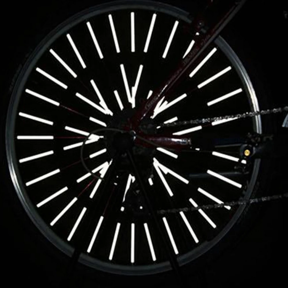 Велосипедные спицы, Светоотражающая полоса, предупреждающая этикетка для ночного велоспорта
