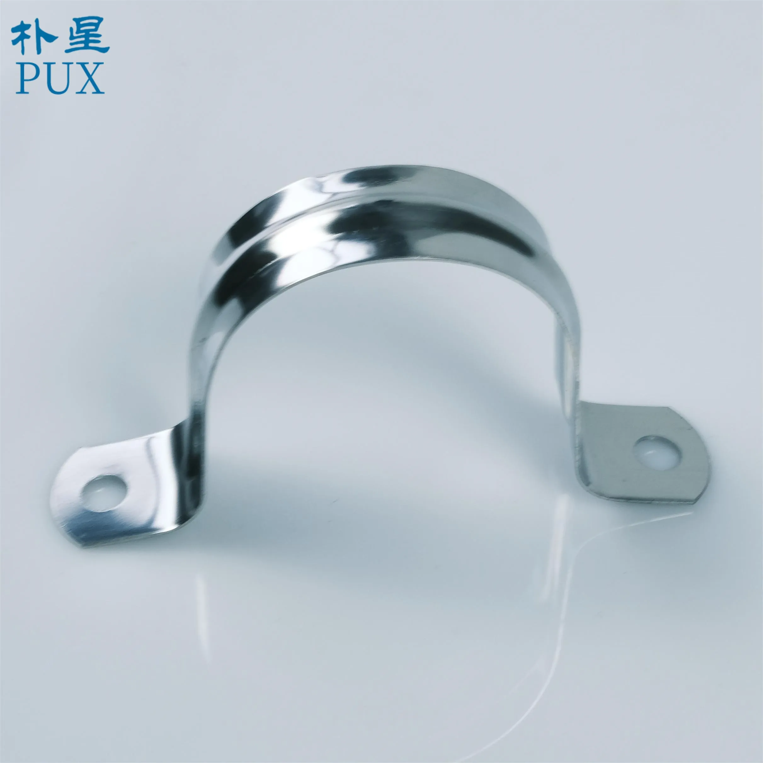 High Quality 304 Stainless Steel Rigid U Shaped Strap Clip Conduit Ring U Type Pipe Saddle Clamps For Fixing Supporting