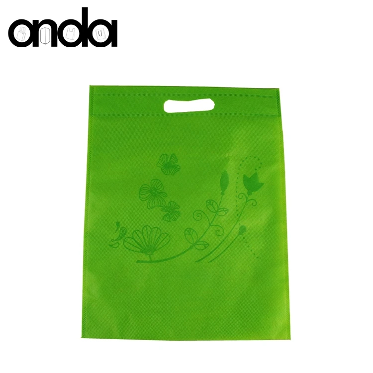 Wholesale Colorful Printed Nonwoven Fabric Die Cut Shopping Eco Bags