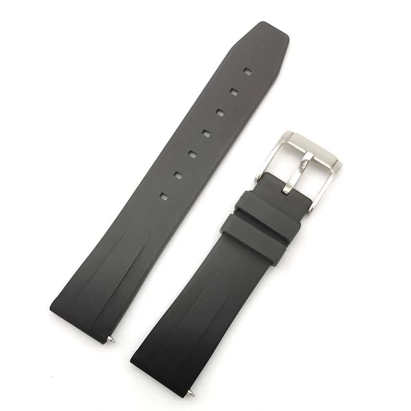 luxury quick release viton fkm fpm fluorine fluororubber vulcanized rubber watch band strap