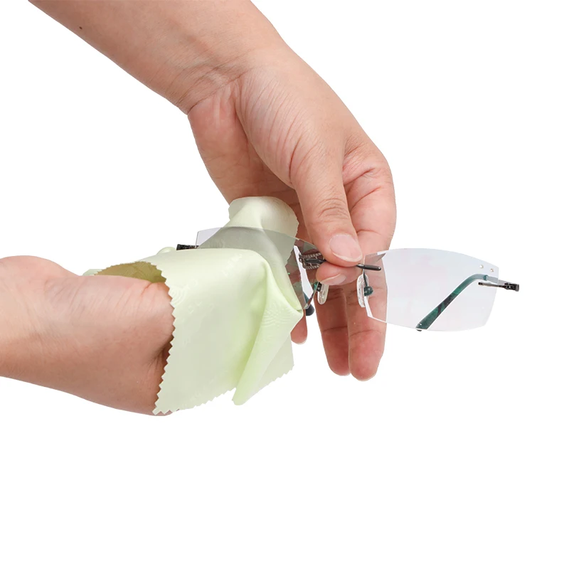 Дешевая Серебристая полировальная ткань из микрофибры с логотипом