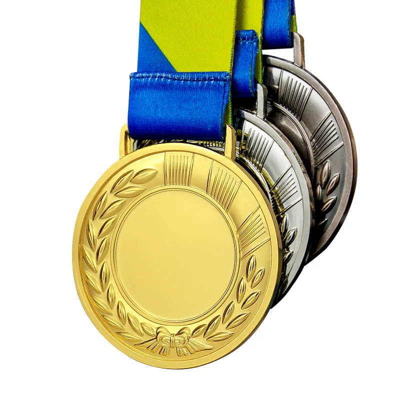 New Coming High Quality No Minimum Gold Medal Marathon  Blank Medal Sport Wholesale From China