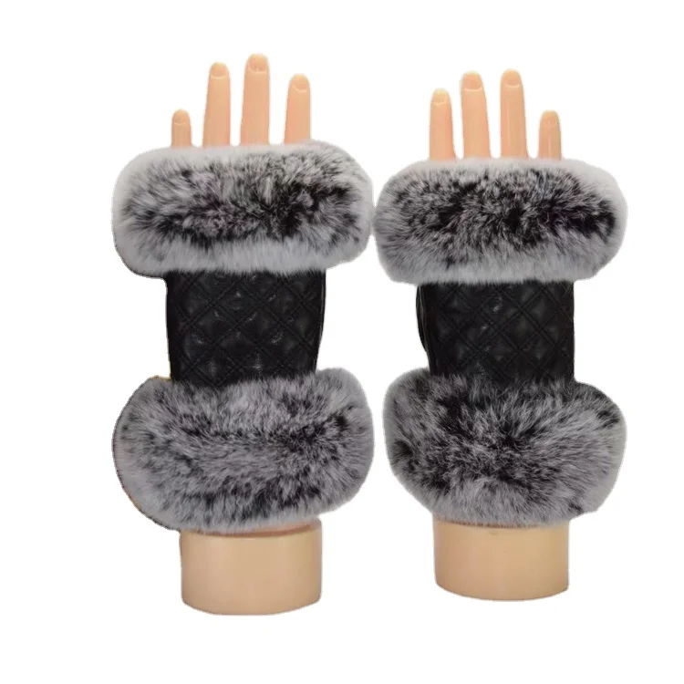 2021 модные аксессуары перчатки из натуральной овечьей кожи Модные осенне-зимние перчатки для девочек с сенсорным экраном оптовая продажа под заказ