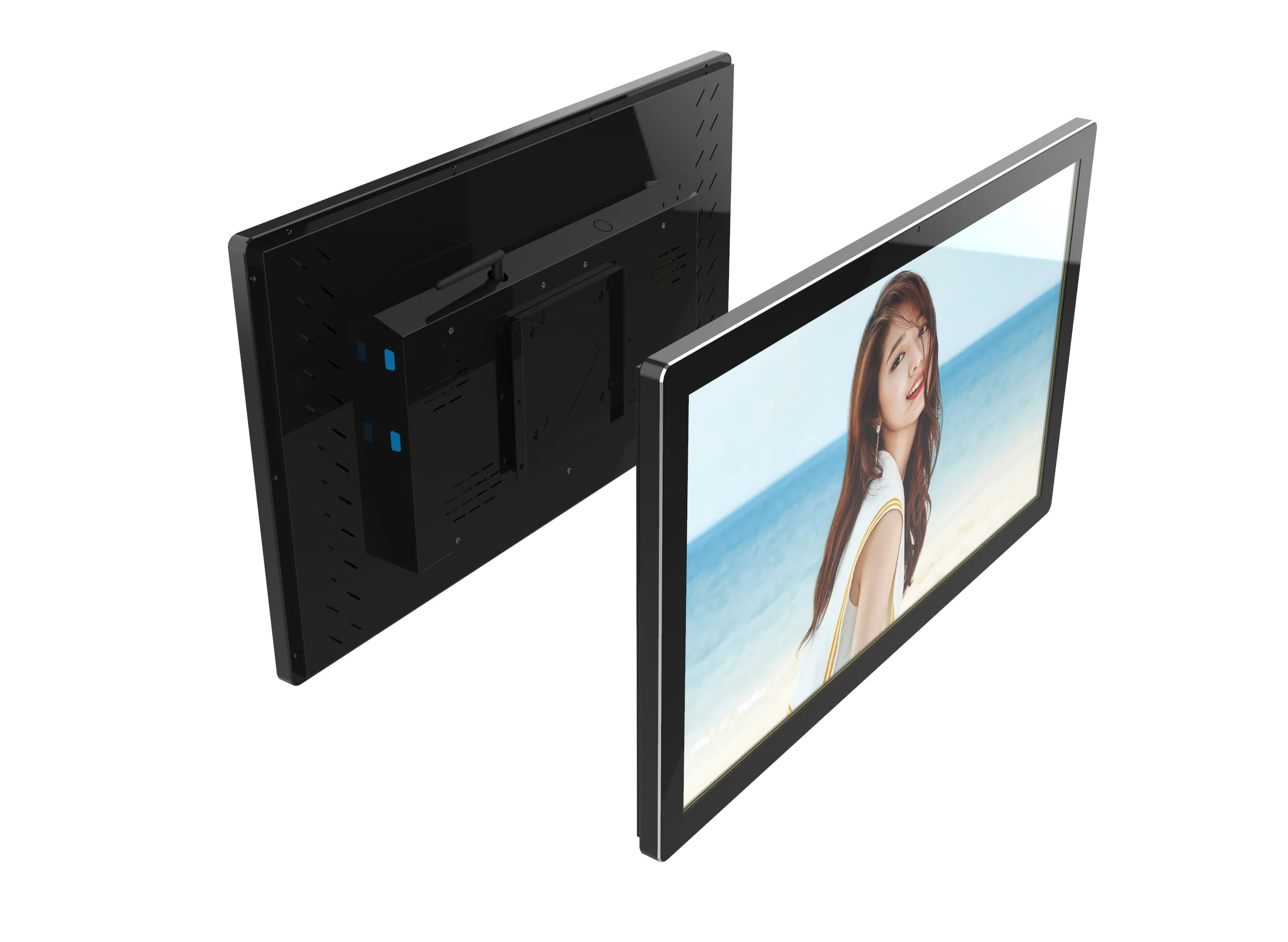 Best Selling Products 32inch Industrial Metal Frame Wall Embedded Mount Lcd Display General Touch  open frame touch display