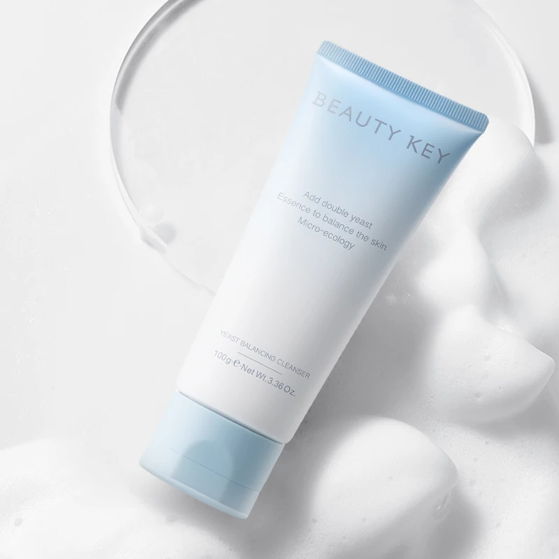 Private Label Moisturizing Face Wash Deep Cleansing Anti Acne Brightening Facial Yeast Balancing Cleanser Kojic Acid Cleanser