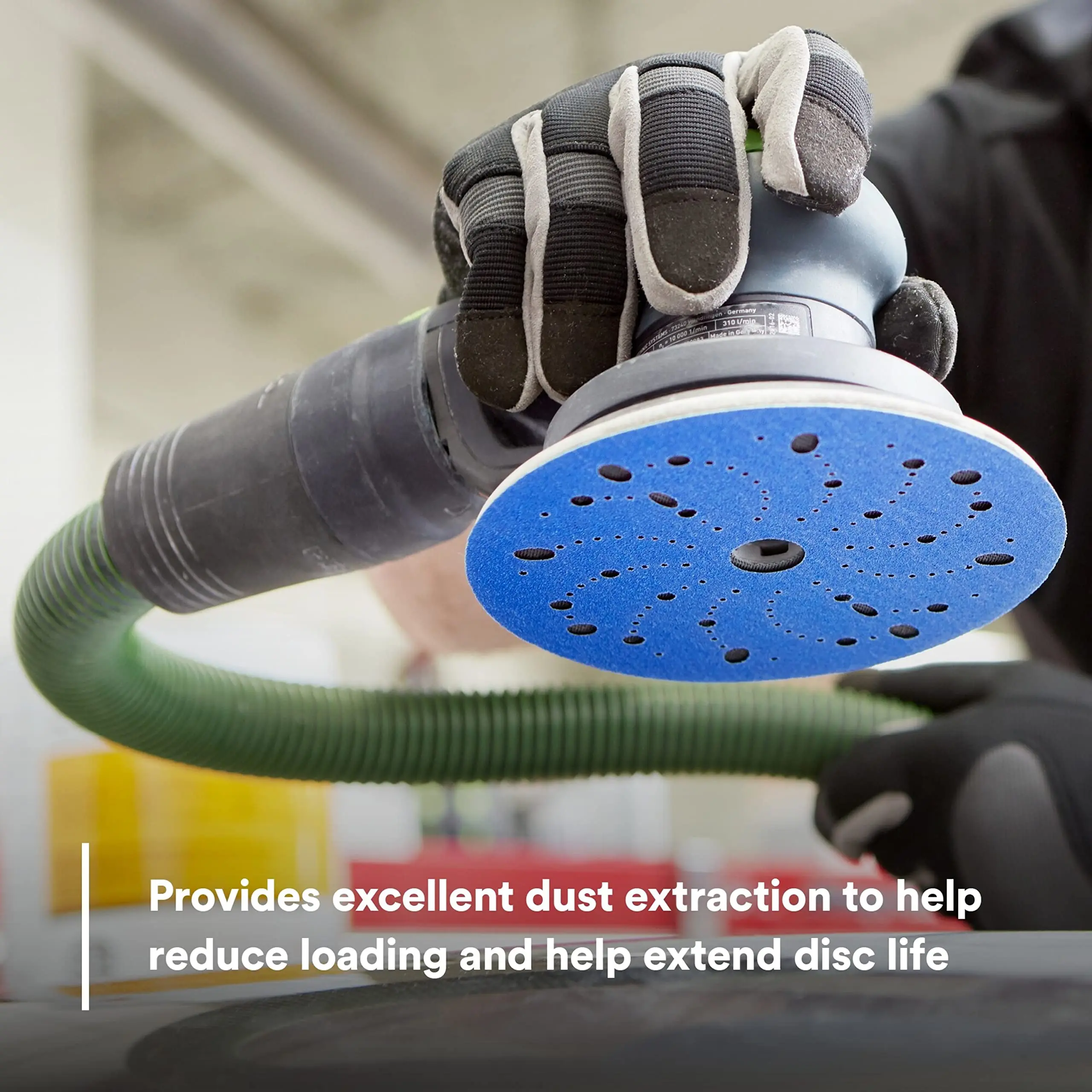 3m 312u Wholesale Blue Abrasive Disc Multi-hole, 36181, 6 in, 400, 50 discs per box, 4 boxes per case