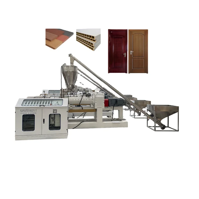 Машина для профилирования WPC PP PE, доска для настила, ПВХ доска из пенопласта, экструзионная линия, оборудование для производства деревянных композитных материалов