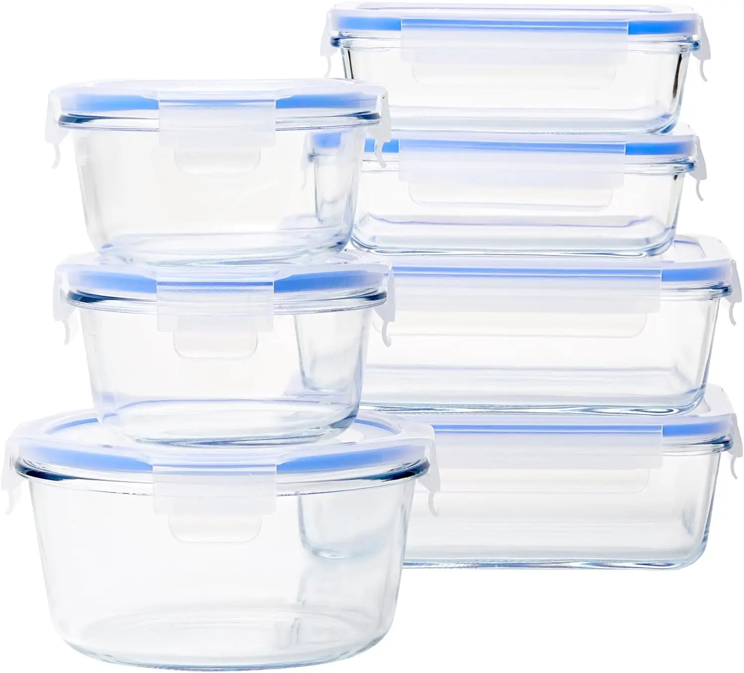 Factory Wholesale Classic High Borosilicate Glass Storage Container Modern Plastic Lid Customizable Logo Safe Kitchen Food