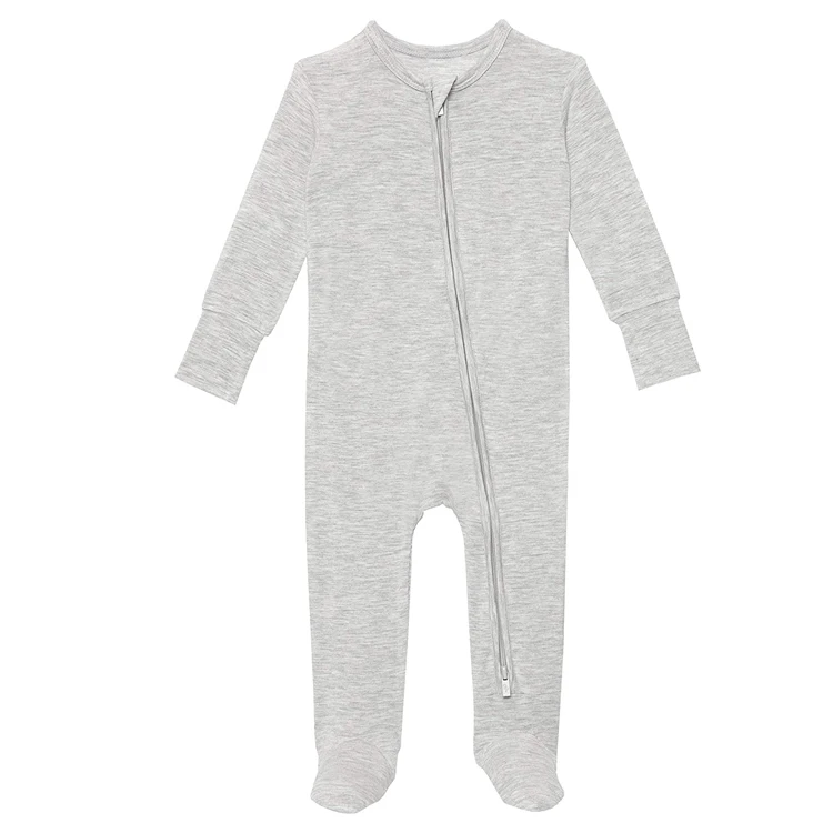 Baby Footed Sleepwear Infant Bodysuit Plain Baby Onesie Romper Footed Newborn Baby Clothes