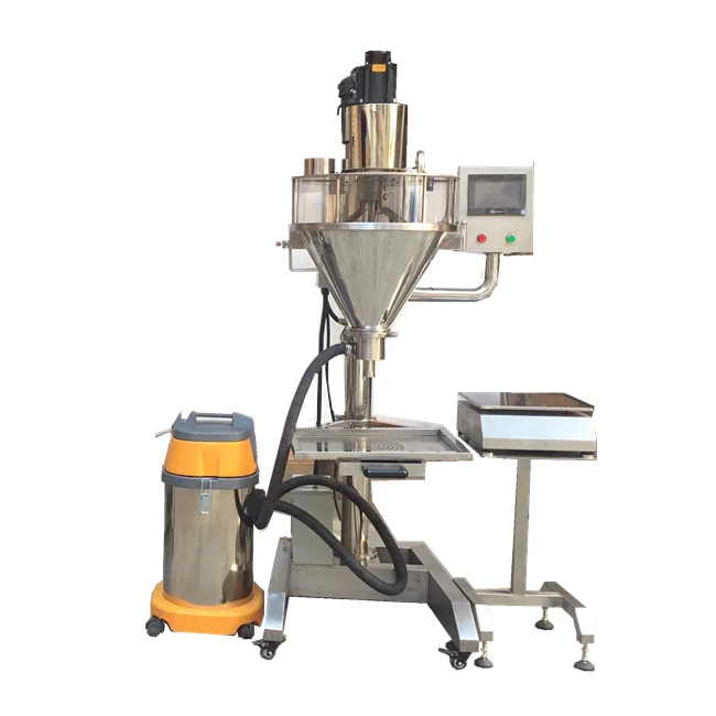 Semi Automatic Black Pepper Auger Dose Filler White Salt Powder Dosing Filling Packing Machine for Sachets Bottles