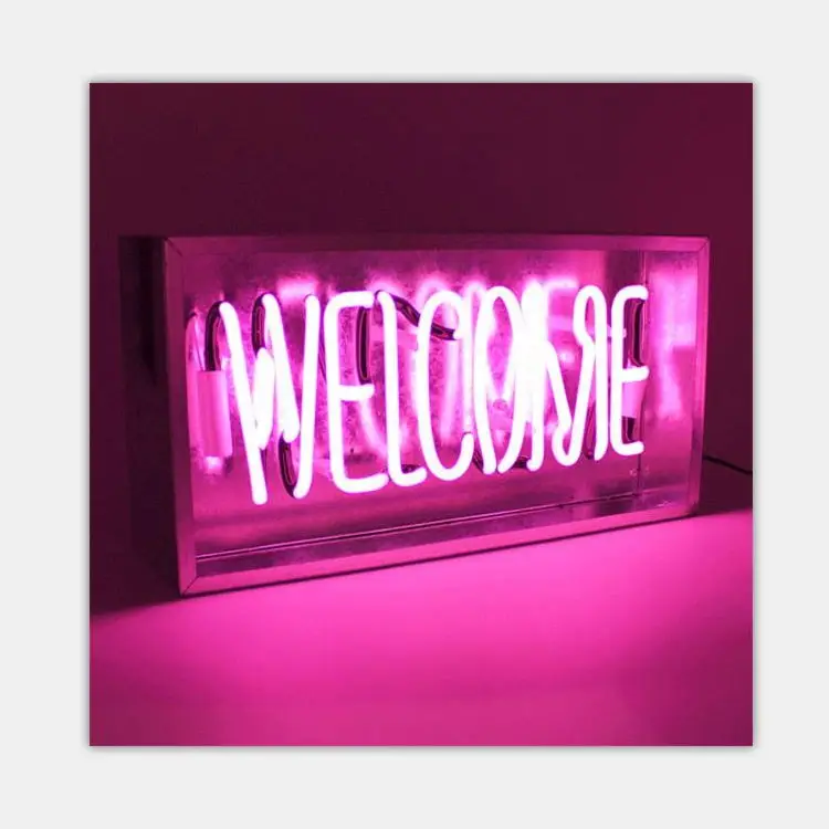 Оптовая продажа, китайская заводская цена, стеклянная трубка на заказ, надпись I love you, неоновая подсветка