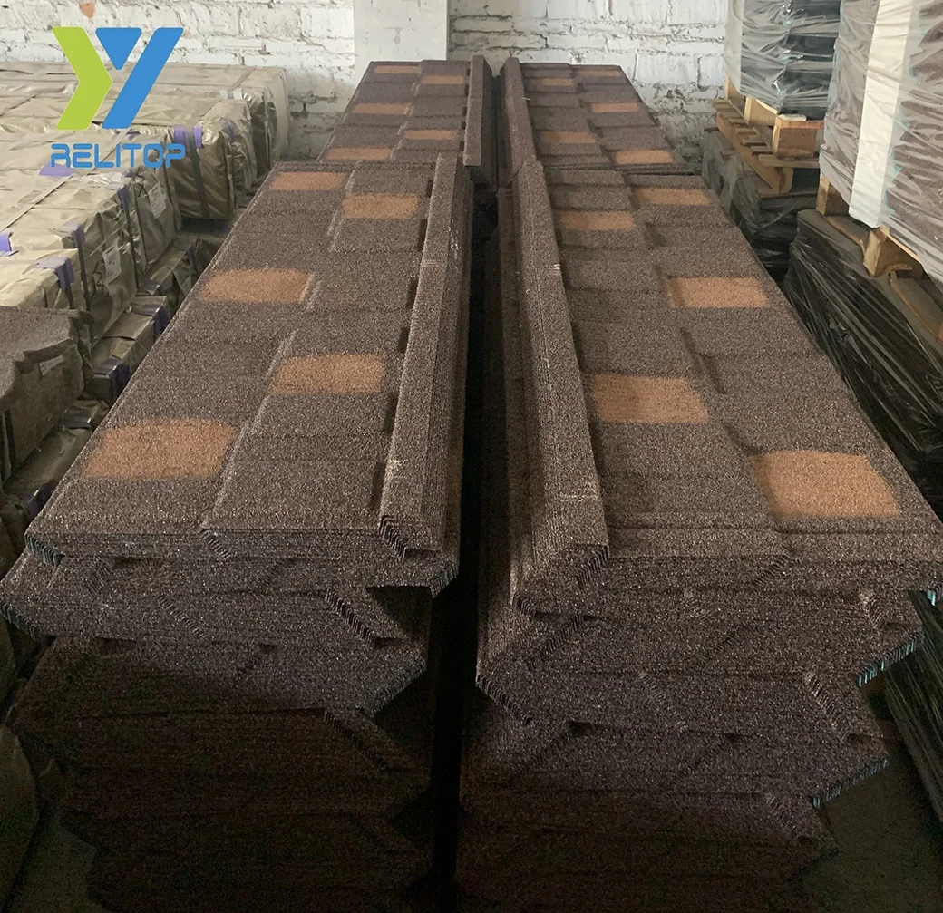 Guangzhou galvalume stone coated metal roofing tile shingle in Canton Fair