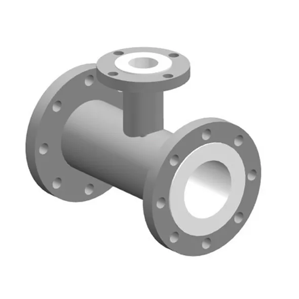 Hot Sale PTFE/PFA Lined Equal/Reducing Tee Fixed/Loose Flange Type Pipe Fittings for Chemical Industrial resistance acid
