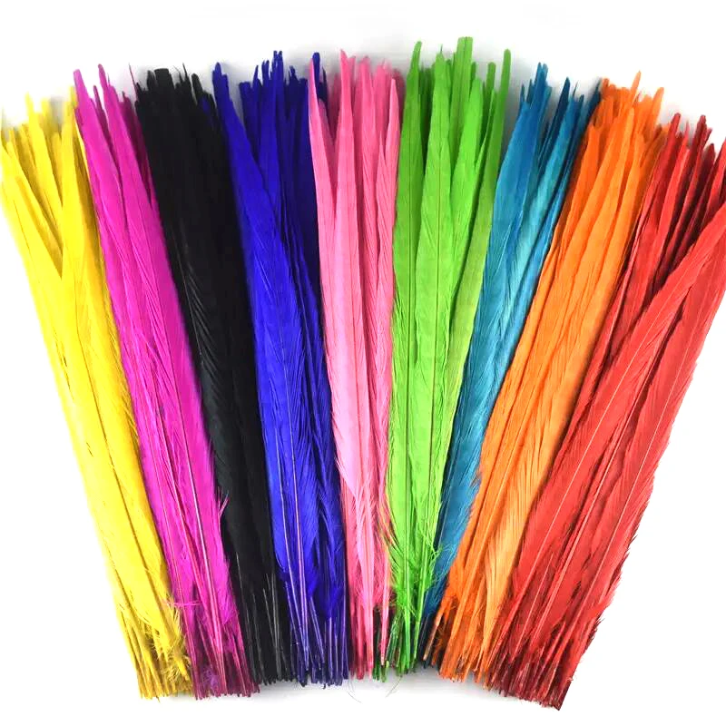 Wholesale Cheap Pheasant Tail Dyed Ringneck Pheasant Tail Feathers for Carnival Festival Costumes Accessories