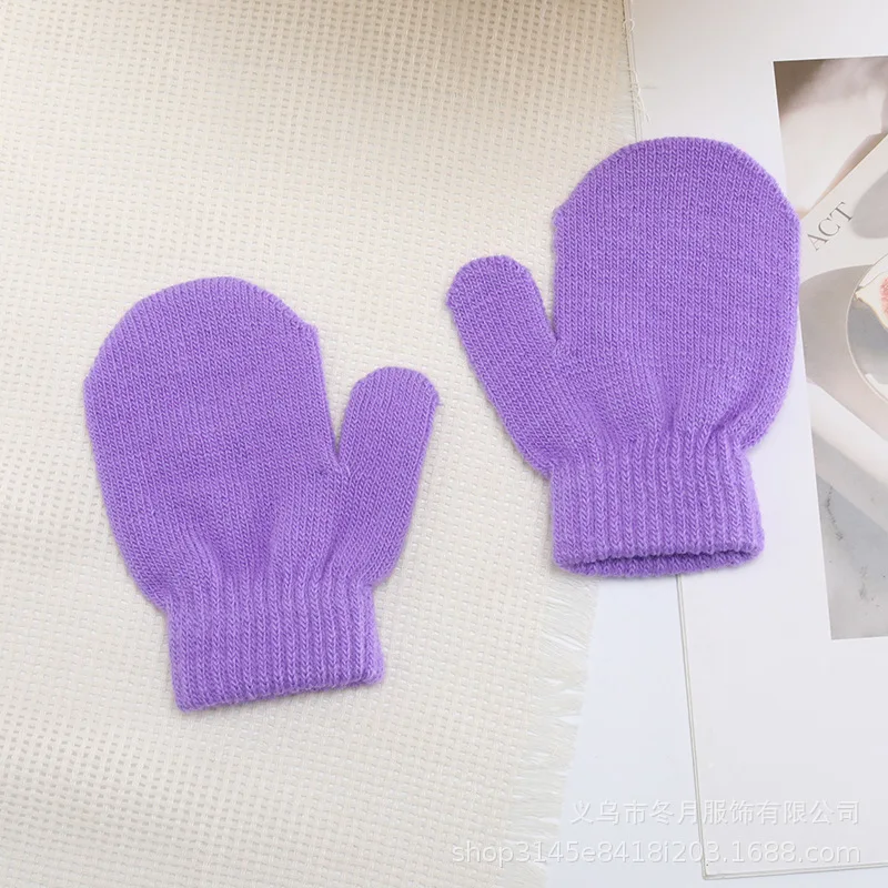 Winter Knitted Gloves For Baby Boys And Girls Warm Rope Full Finger Mittens Gloves For Children Toddler Kids