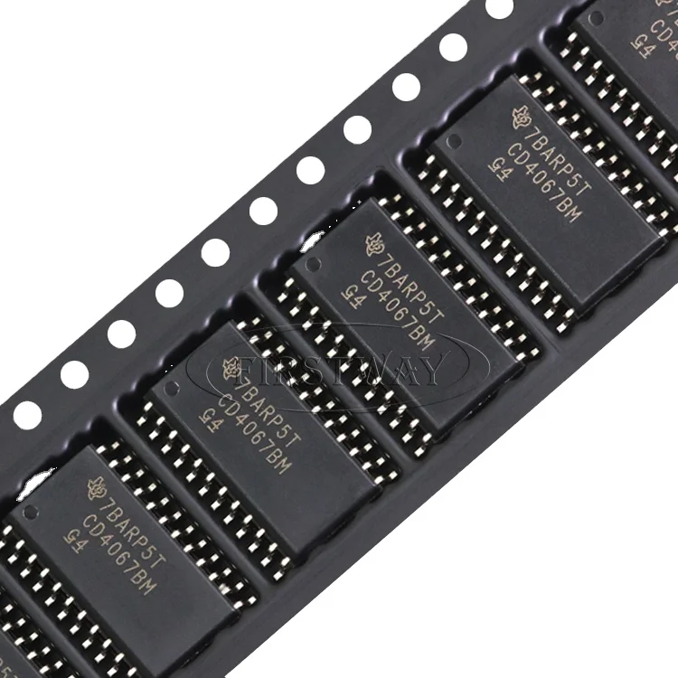 Multiplexer Switch ICs CD4067BM96 SOIC-24 5 V to 18 V SMD/SMT IC MUX/DEMUX 1X16 24SOIC Original in Stock