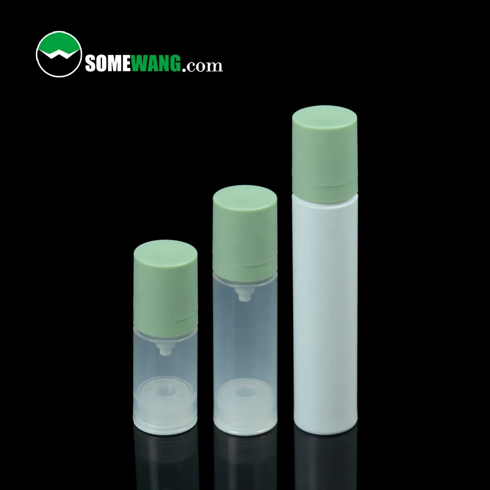 Vacuum Container Portable Empty 15ml 30ml Plastic PP Airless Lotion Bottle With Dispenser for Travelling