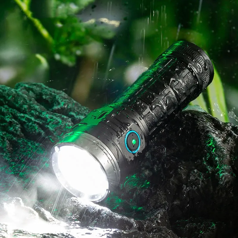 Type-C Charging Long Range Strong Light Flashlight 8 Light Lithium Battery Ultra Bright Outdoor LED Flashlight