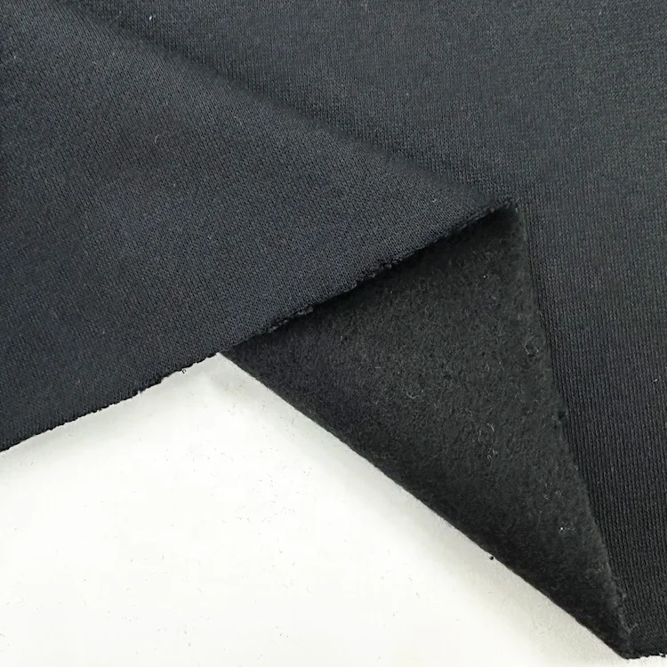 Wholesales  Cvc Heavy Weight French Terry Fleece Fabric 60 Cotton 40 Polyester Fleece Cotton Polyester Fabric for Hoodie