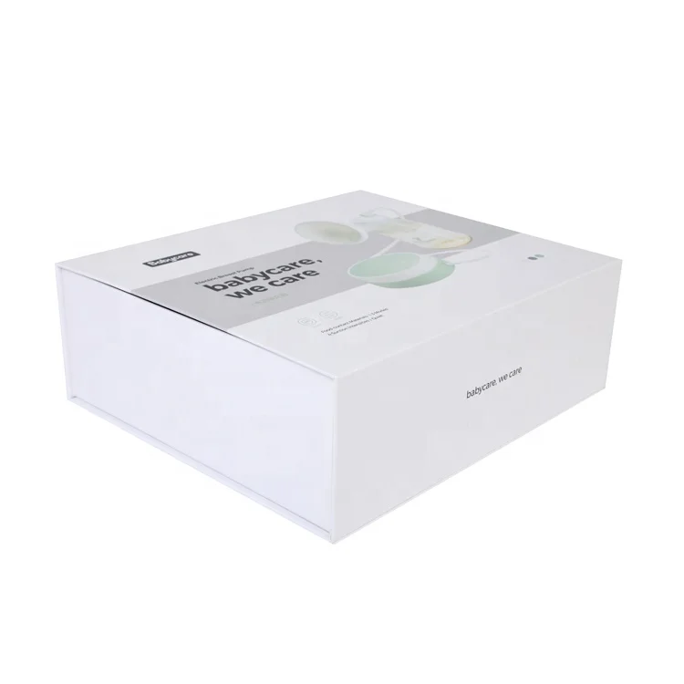 Custom Book Shape Folding Gift Packaging Paper Box Rigid Flip Magnetic Foldable Gift Box For Electric Product