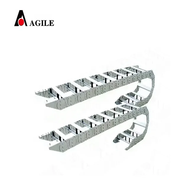 II type New Flexible Steel Cable Drag Chains Metal energy hose wires drag tracks cable chain for automation equipment