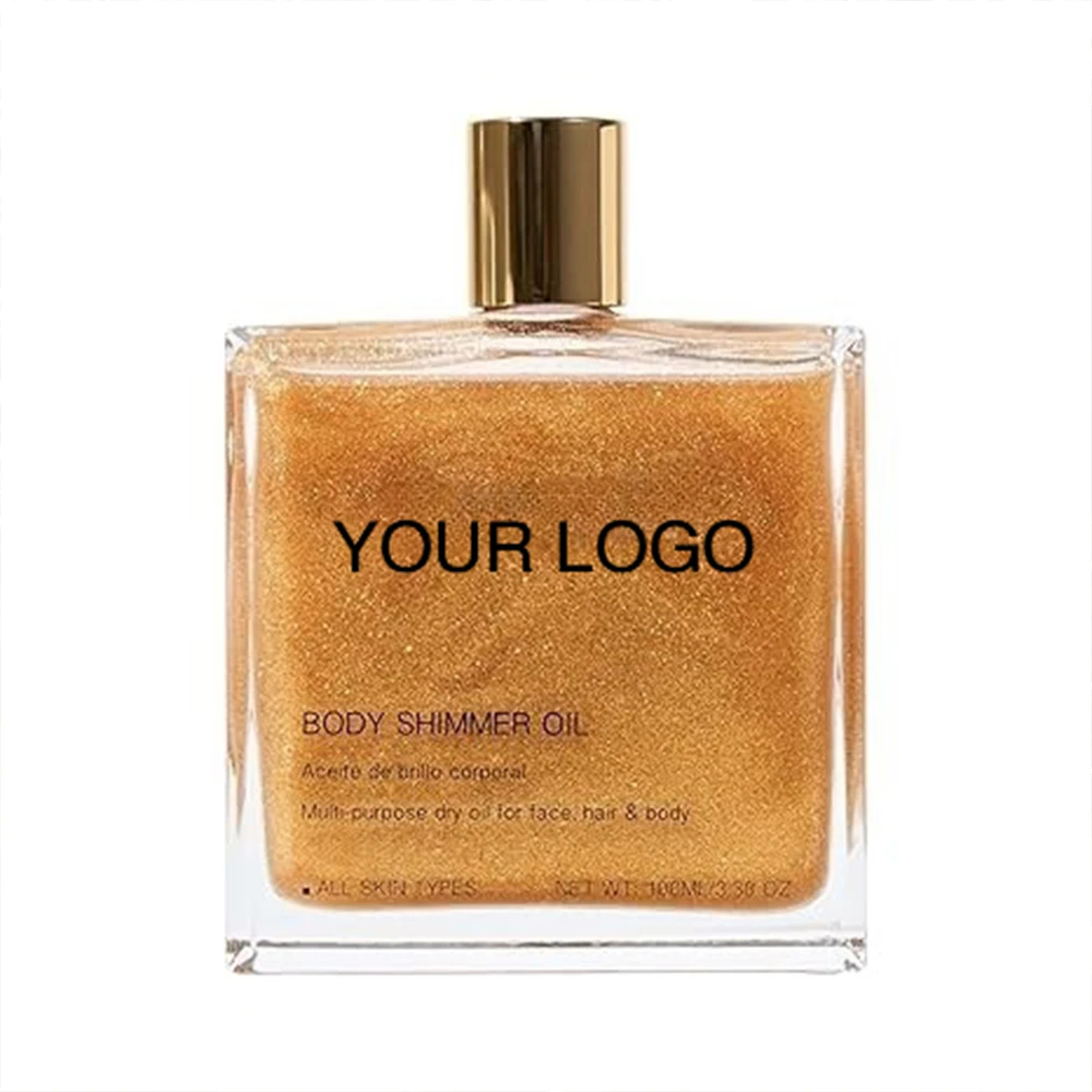 Sehistar Custom Makeup Moisturizers Glitter Glow Oil Natural Vegan Bronzer Shimmer Body Oil Body Shimmer Oil