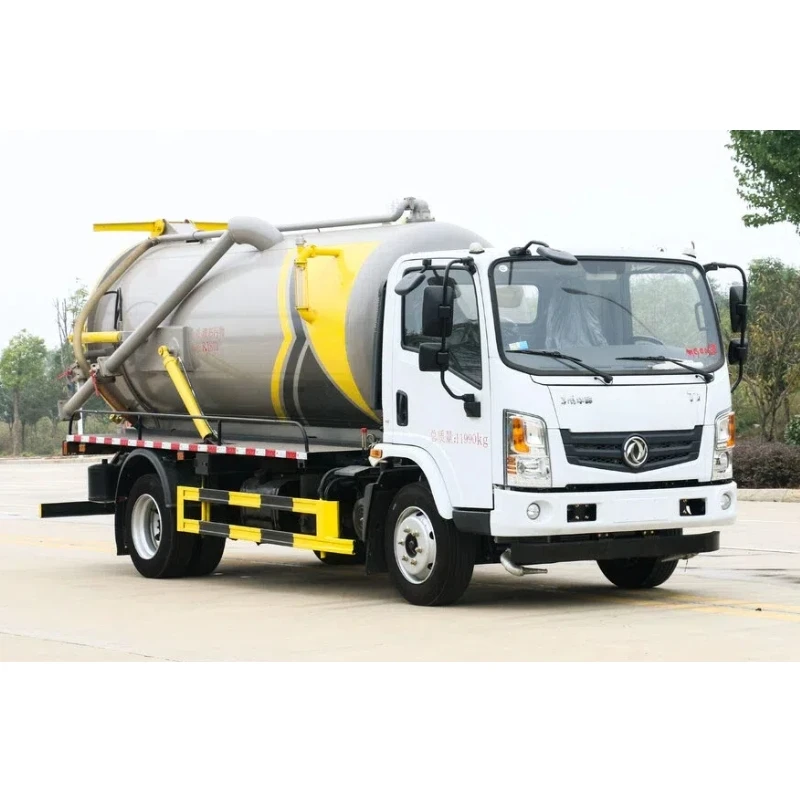 Экспортный всасывающий грузовик 4*2 шасси 3800 колесной базы Dongfeng Huashen 9 кубический