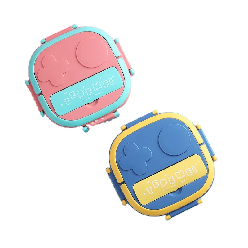 Bpa free metal 2 3 Compartment kids storage lunch box school camping take out bento box food container